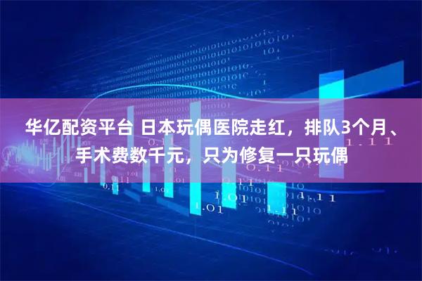华亿配资平台 日本玩偶医院走红，排队3个月、手术费数千元，只为修复一只玩偶